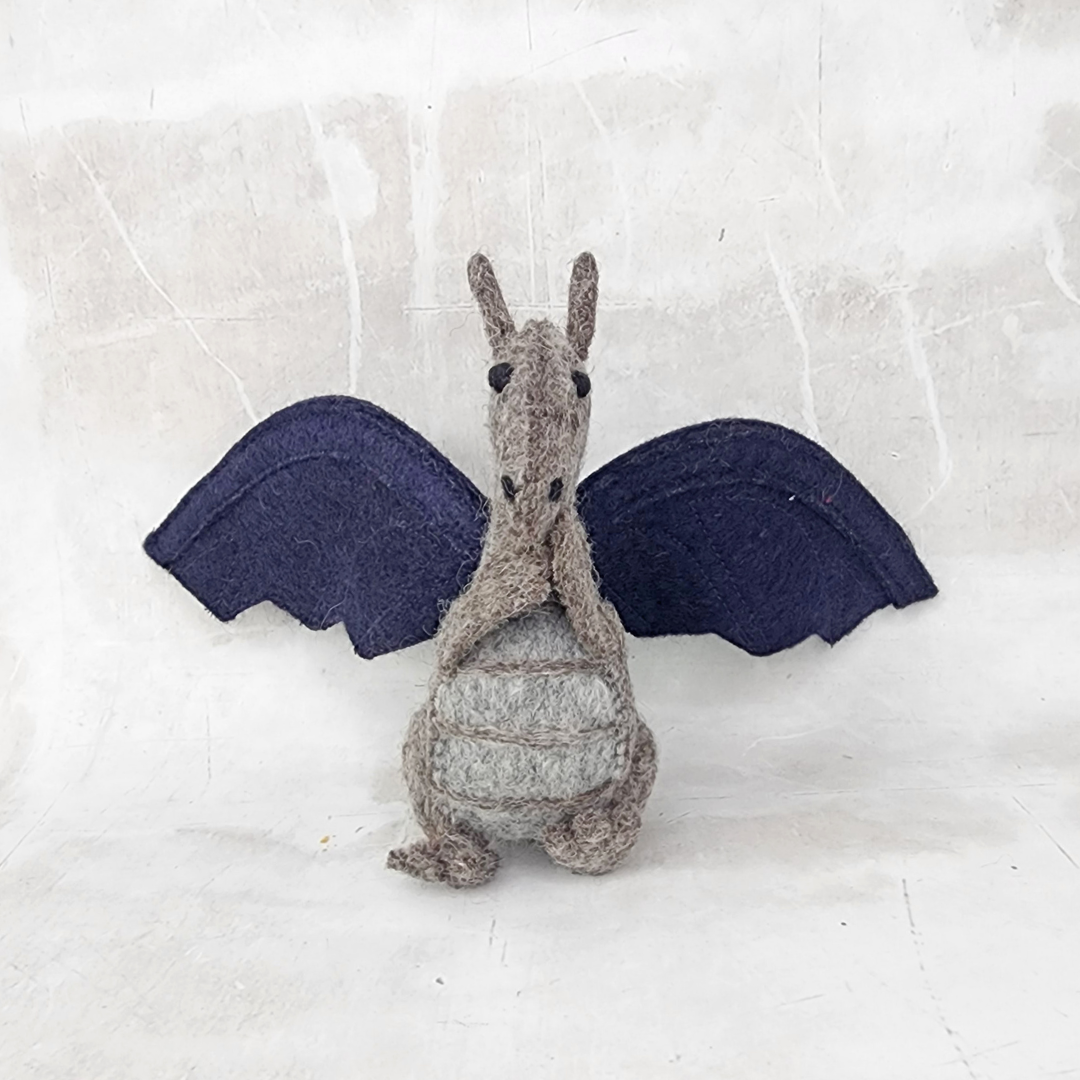 Felt Toy - Dragon Navy Blue