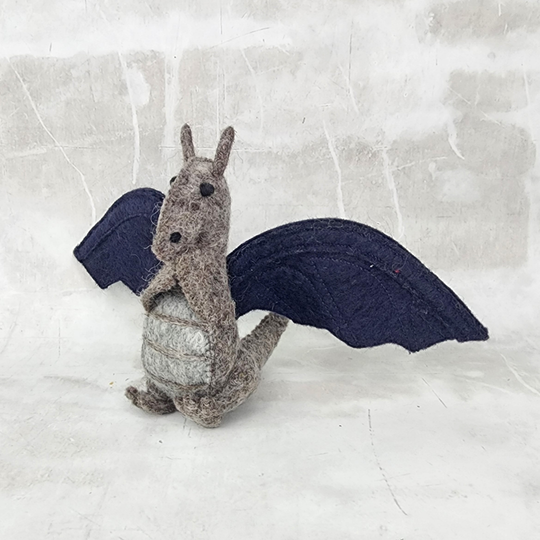 Felt Toy - Dragon Navy Blue