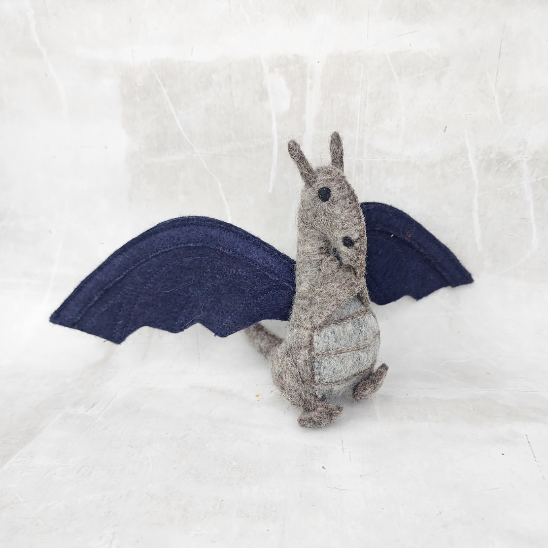 Felt Toy - Dragon Navy Blue