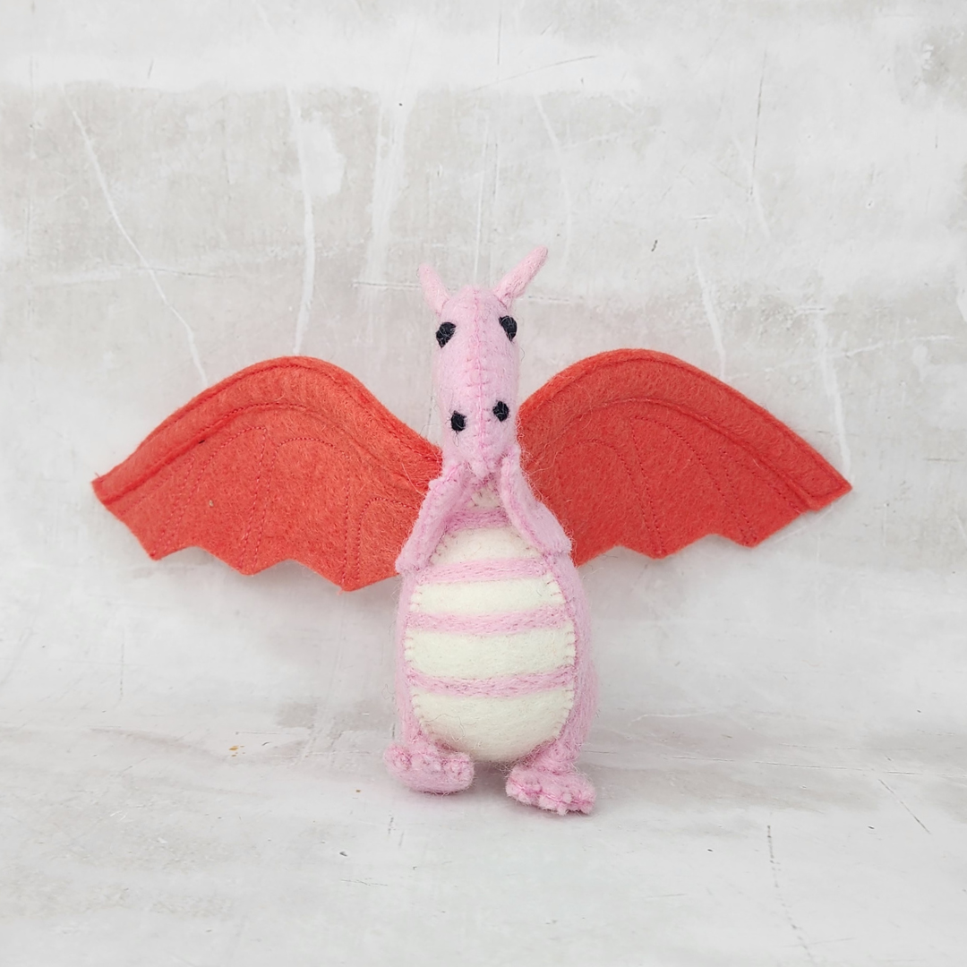 Felt Toy - Dragon Pink