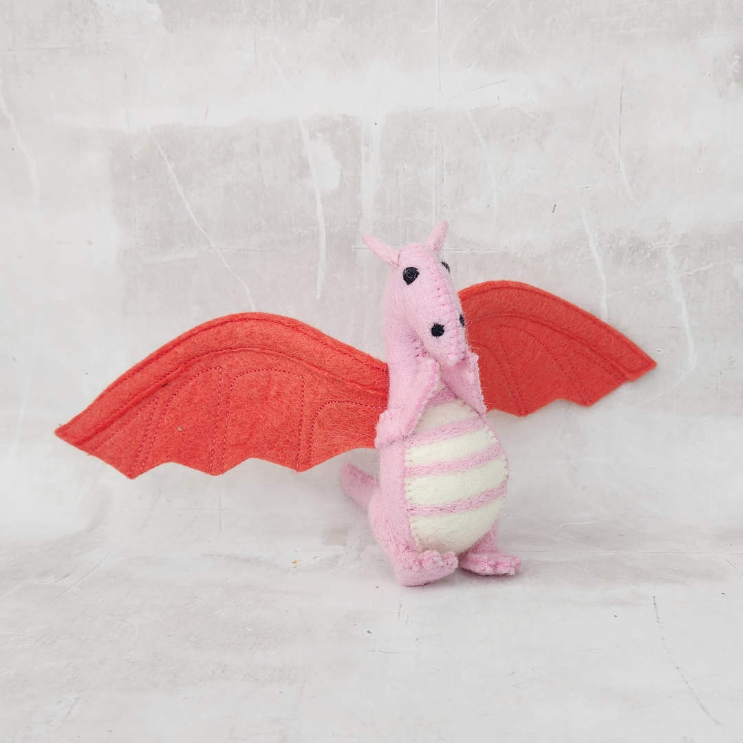 Felt Toy - Dragon Pink