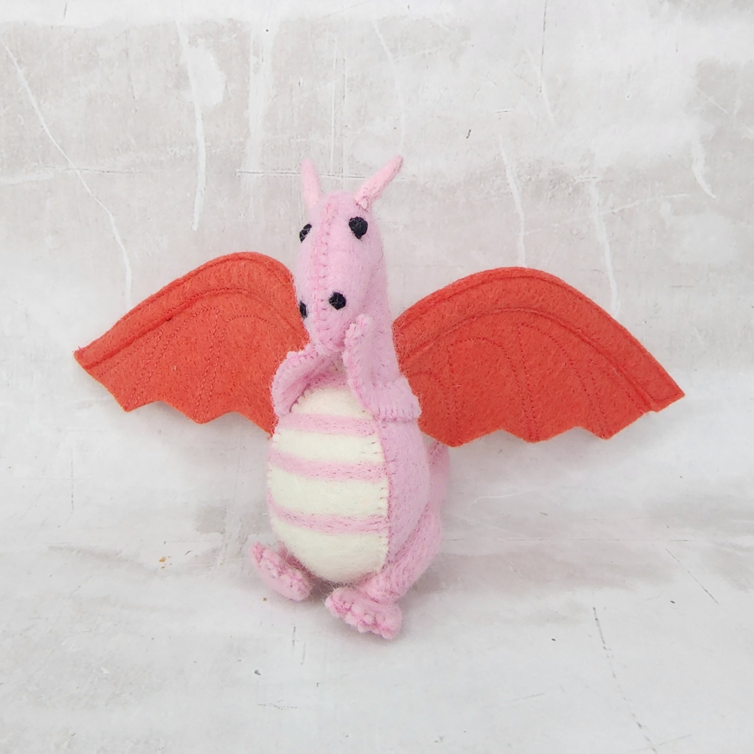 Felt Toy - Dragon Pink
