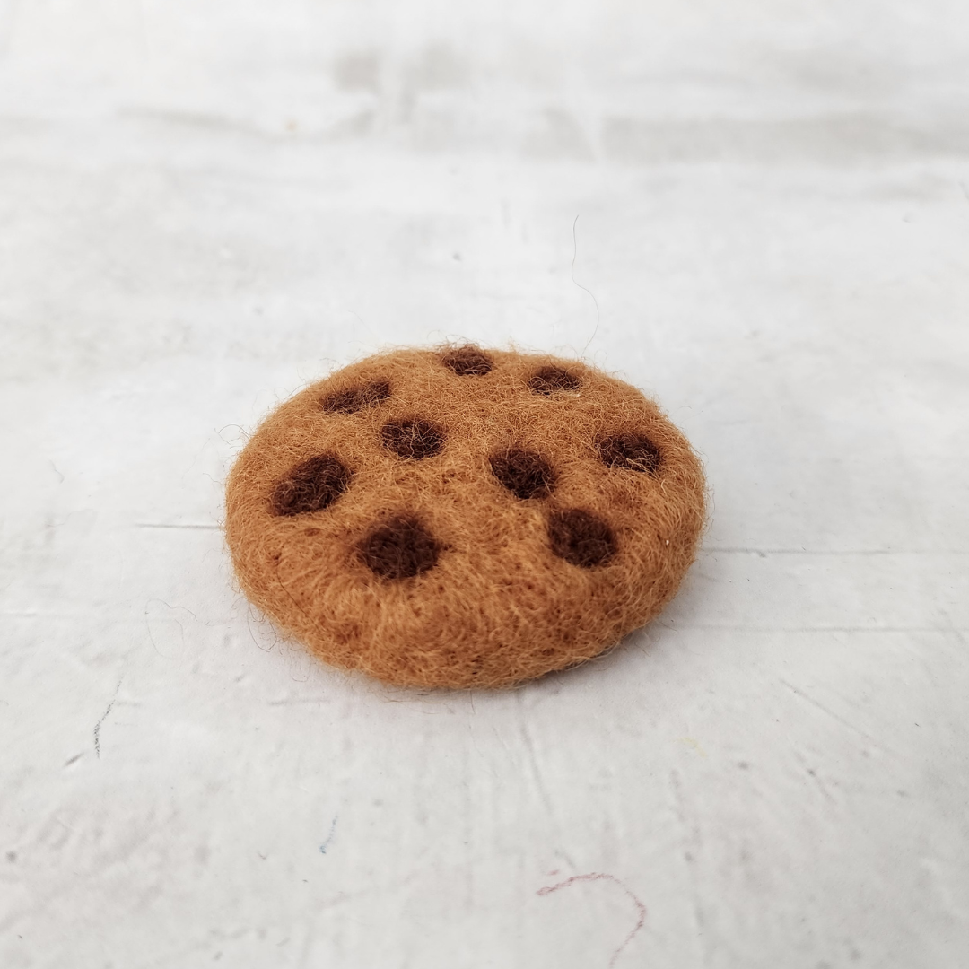 Felt Biscuits - Chocolate Chip Cookies (Set of 3)