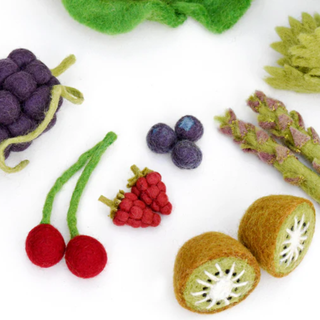 Felt Fruit - Blueberries (Set of 4)