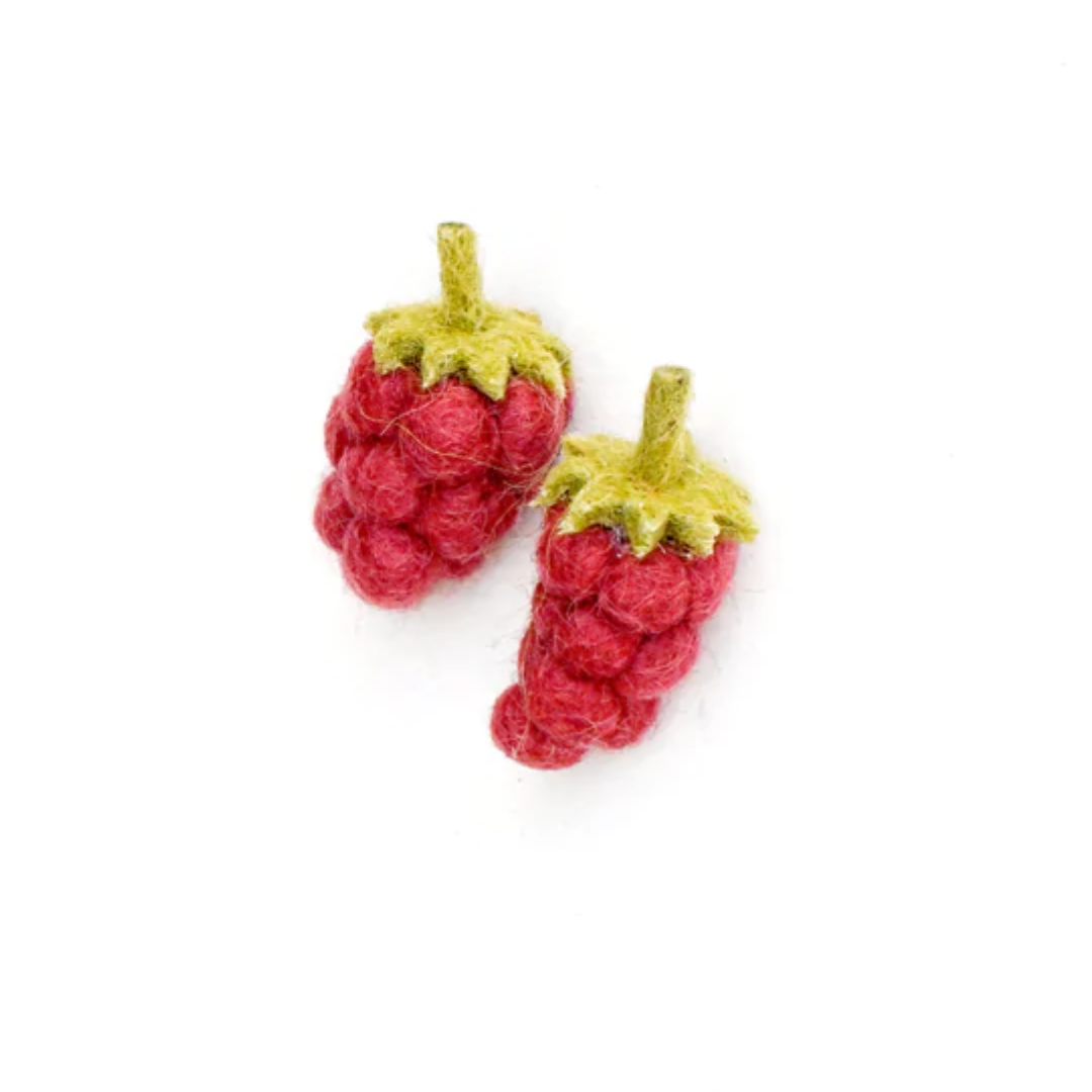 Felt Fruit - Raspberries (Set of 2)