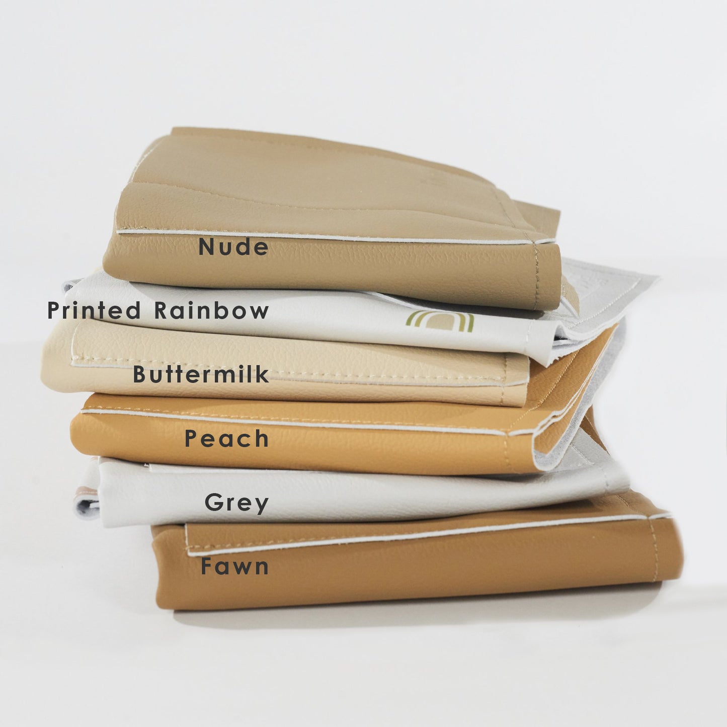 Vegan Leather Mess Mat - Nude