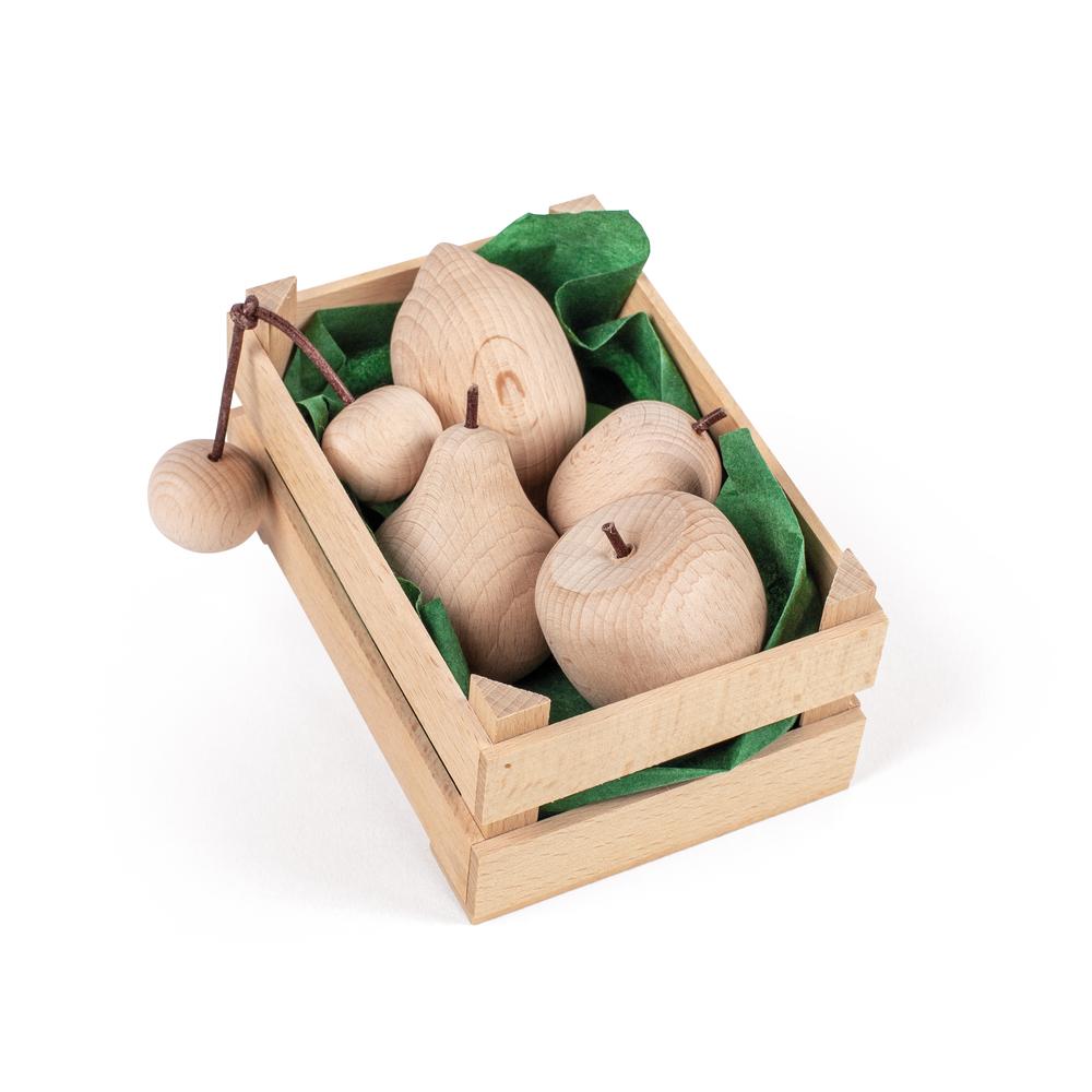 Erzi Assorted Fruit in Crate - Natural