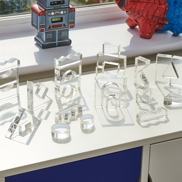 Tickit Education Crystal Block Set - Clear