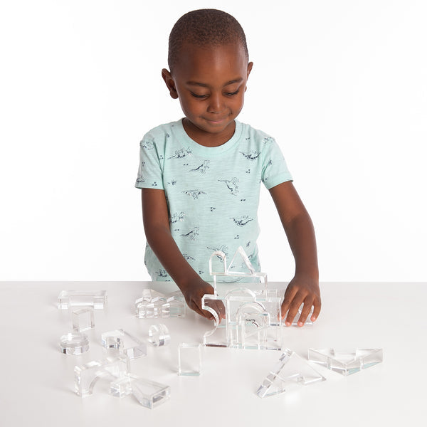 Tickit Education Crystal Block Set - Clear