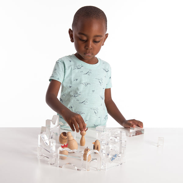 Tickit Education Crystal Block Set - Clear