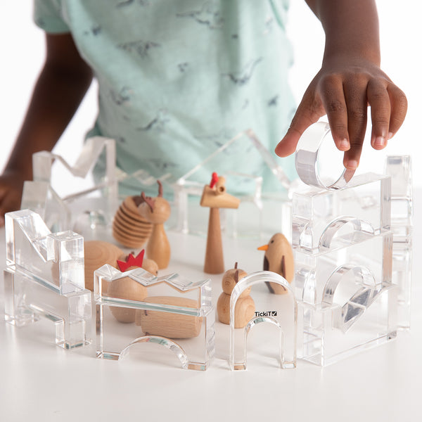 Tickit Education Crystal Block Set - Clear
