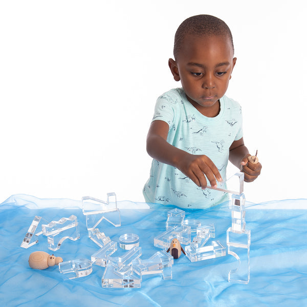 Tickit Education Crystal Block Set - Clear