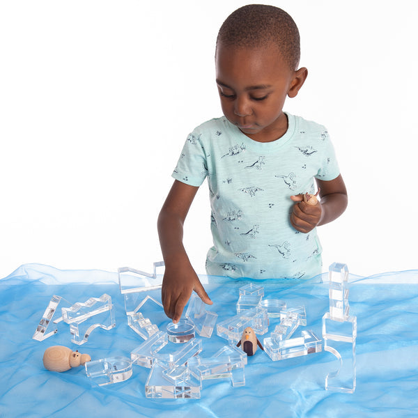 Tickit Education Crystal Block Set - Clear