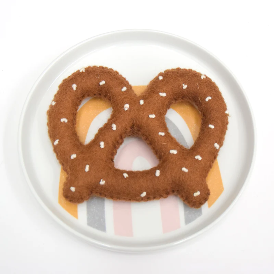 Felt Pretzel Catnip Toy (for your feline furbaby)