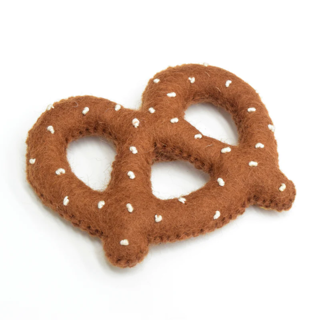 Felt Pretzel Catnip Toy (for your feline furbaby)