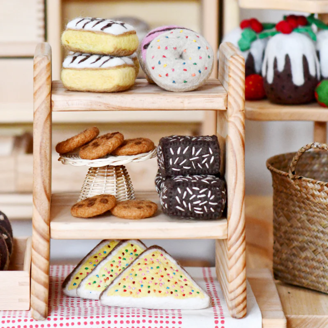 Felt Biscuits - Chocolate Chip Cookies (Set of 3)