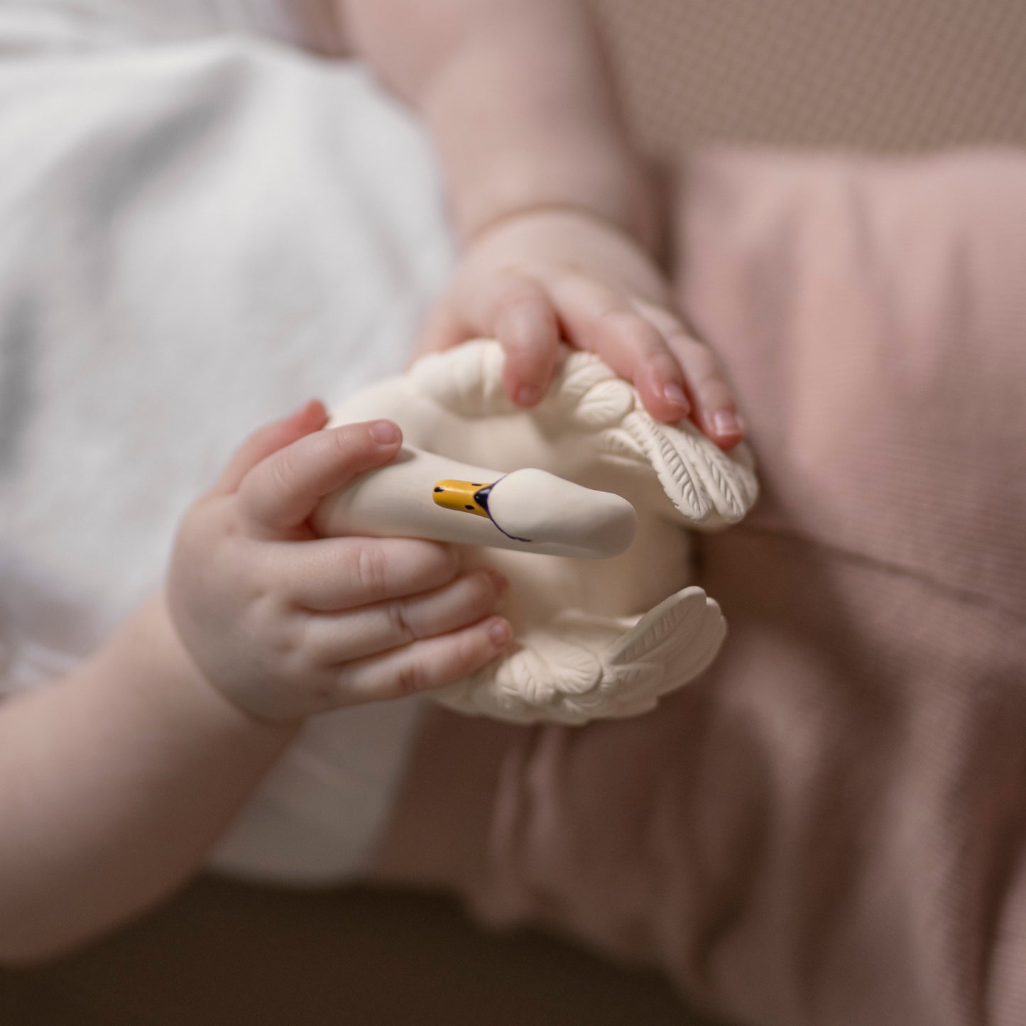 Natural Rubber Teether & Bath Toy - Swan