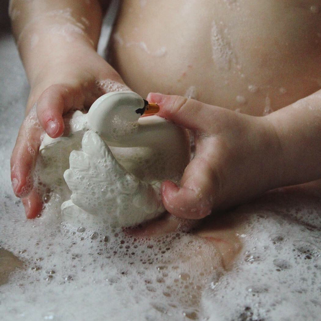 Natural Rubber Teether & Bath Toy - Swan