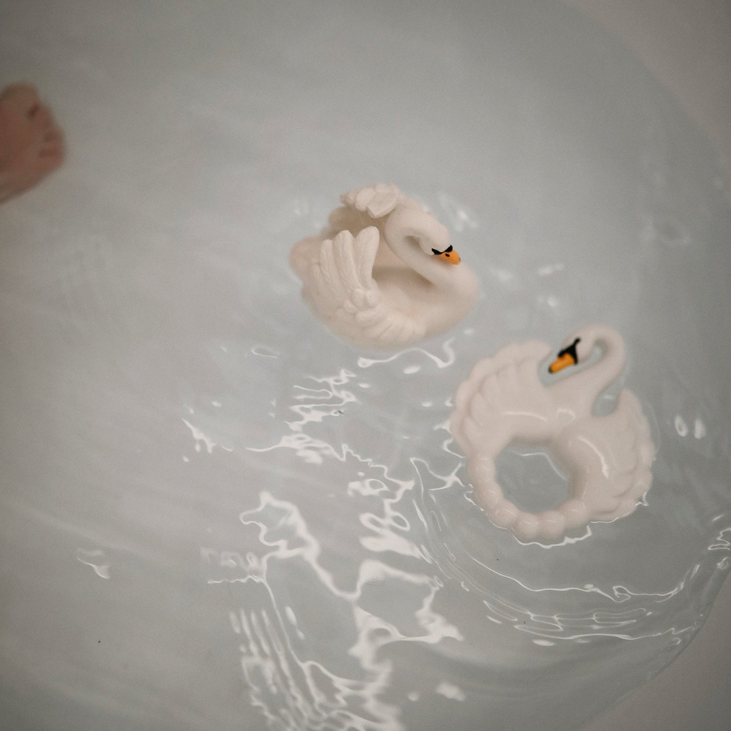 Natural Rubber Teether - Swan White
