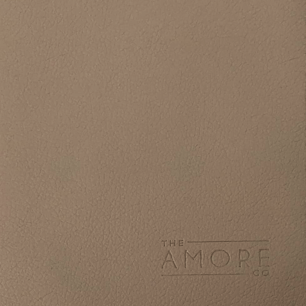 Vegan Leather Mess Mat - Nude