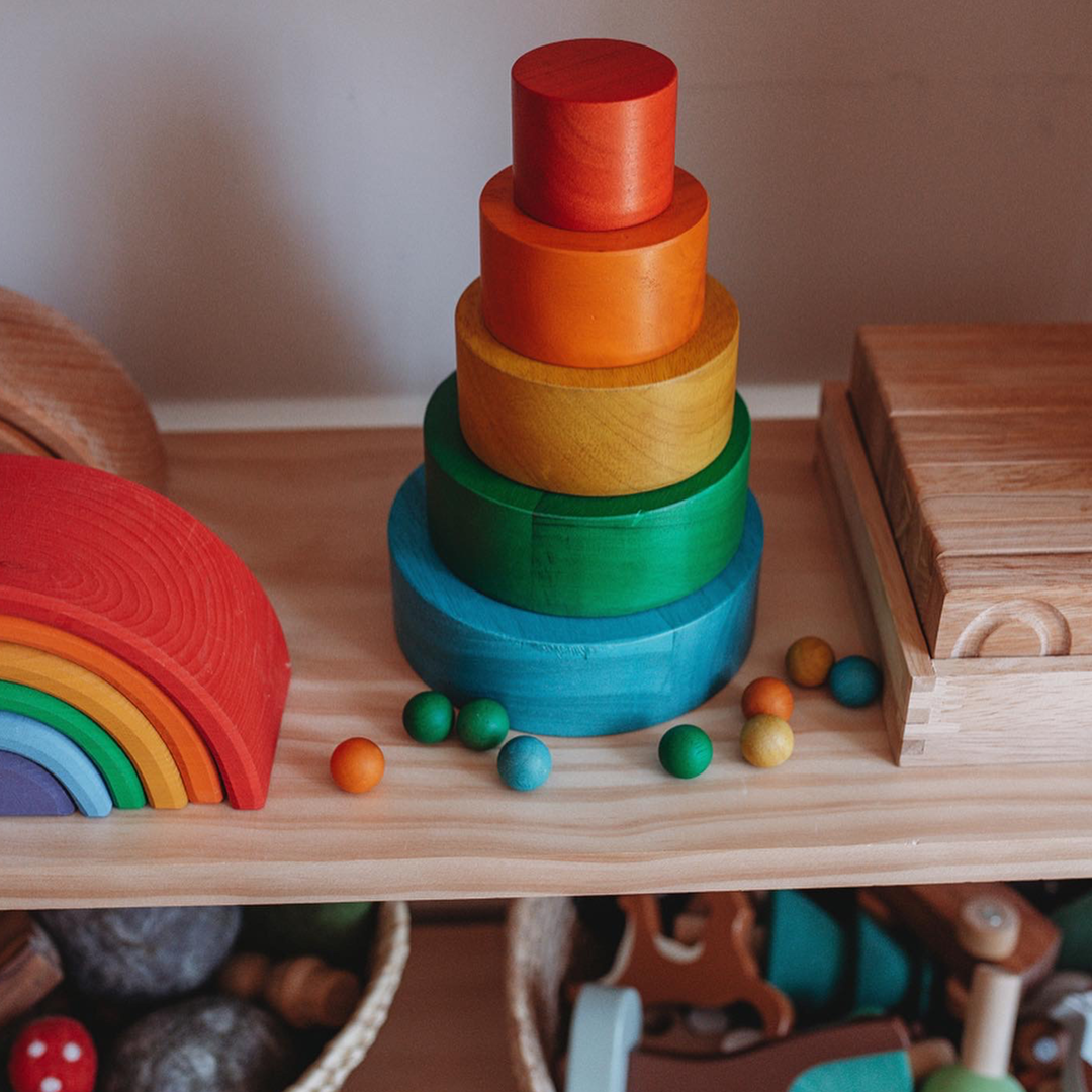Nesting and Stacking Bowls - Rainbow