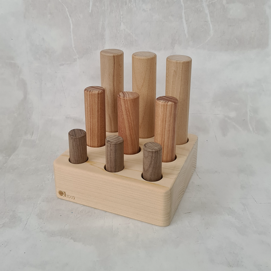 Size Discrimination 9 Pole Puzzle