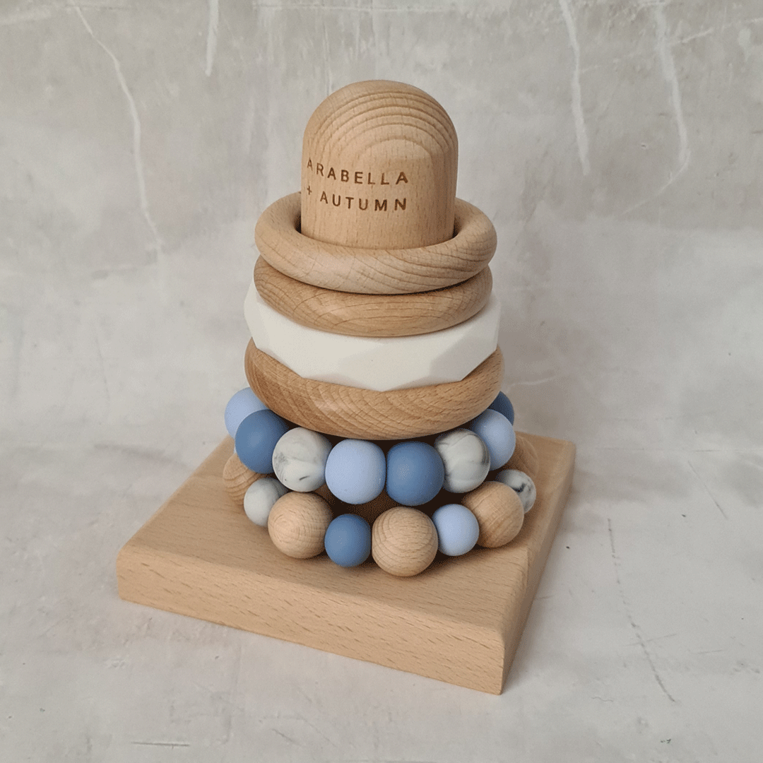 Teething Stacker - Blue