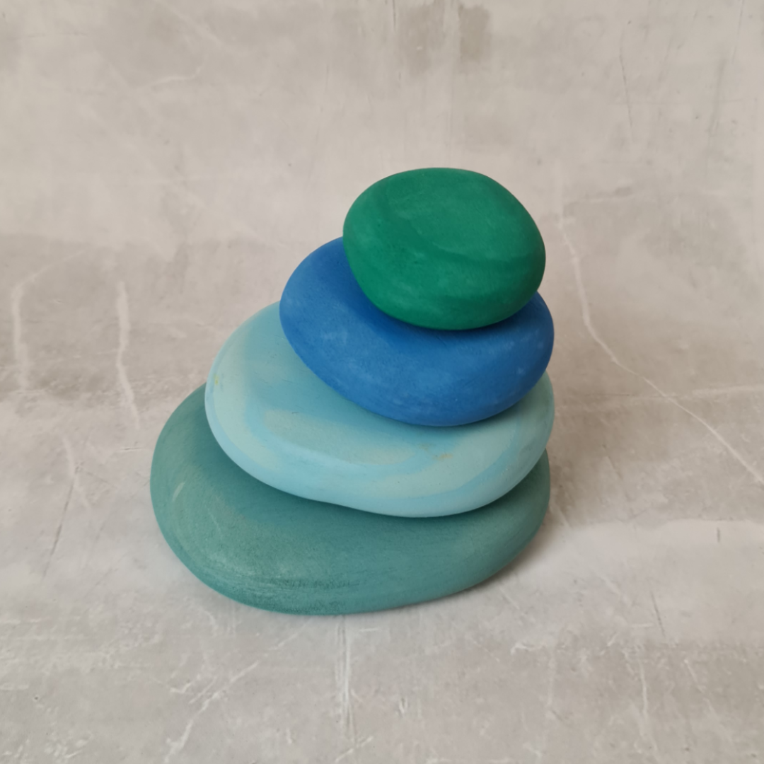 Stacking Pebbles - River