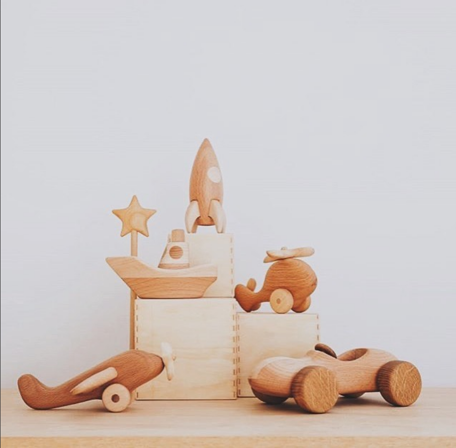 Wooden Helicopter