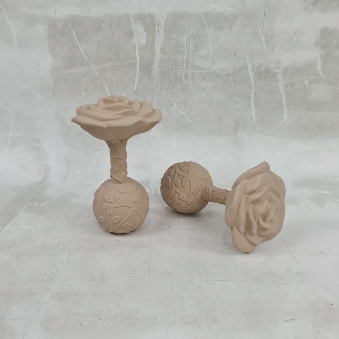 Flower Rattle - Rose