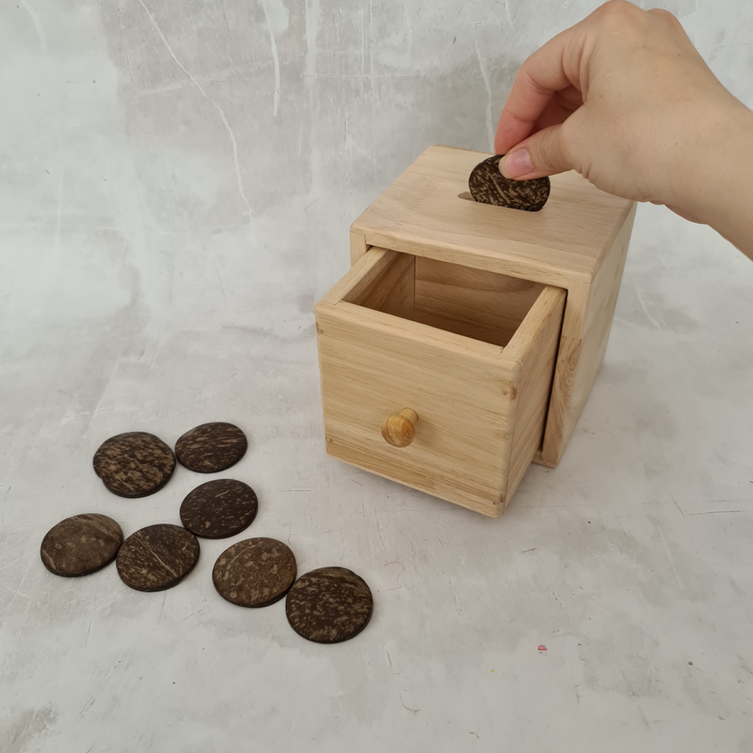 Posting Box with Coconut Discs