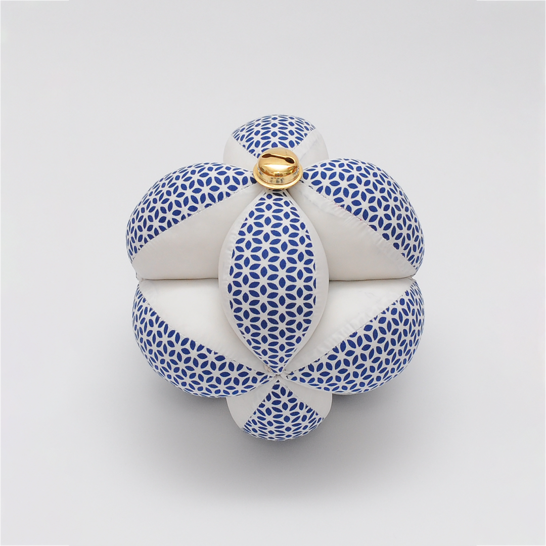 Clutch Ball with Ribbon & Bell - Blue