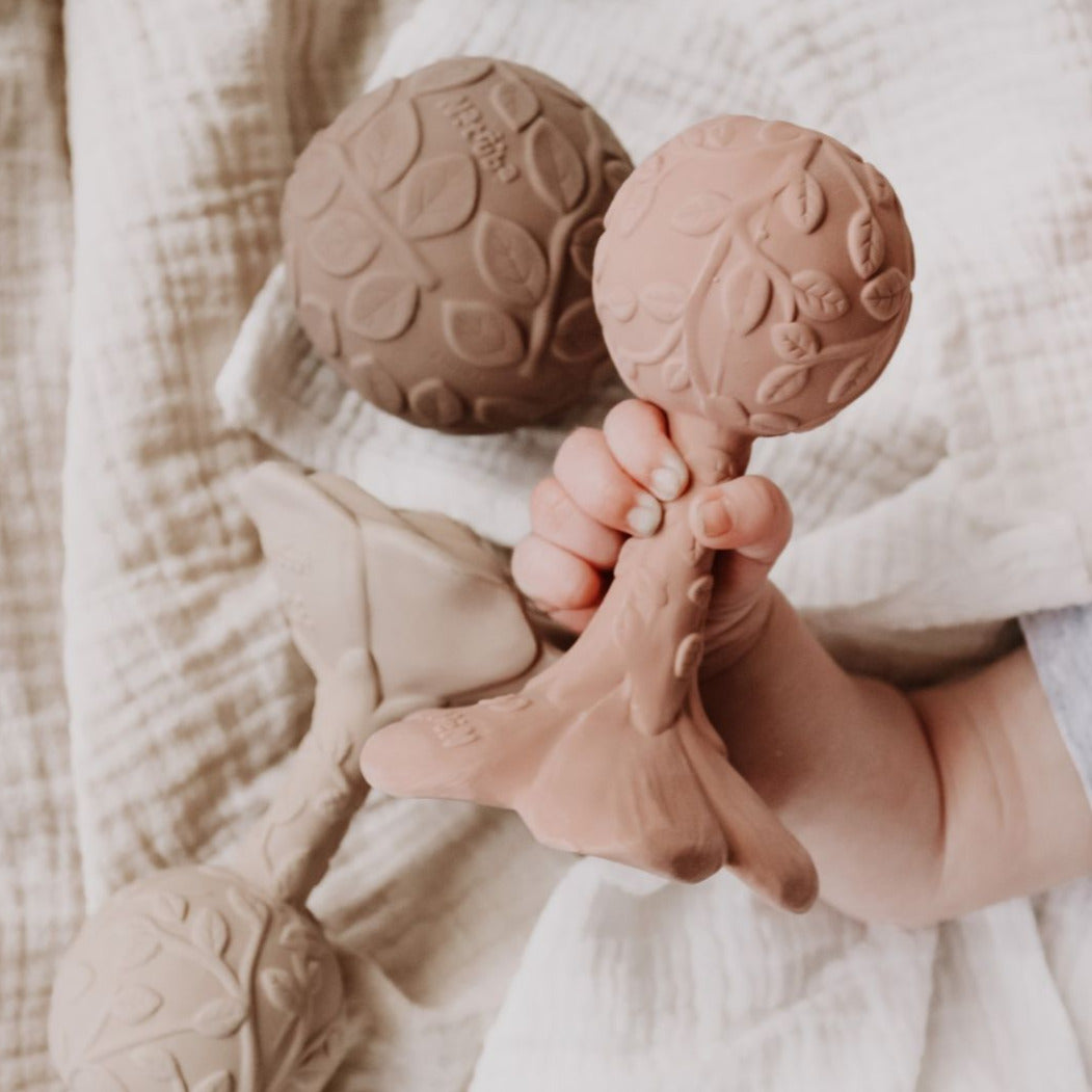 Flower Rattle - Rose