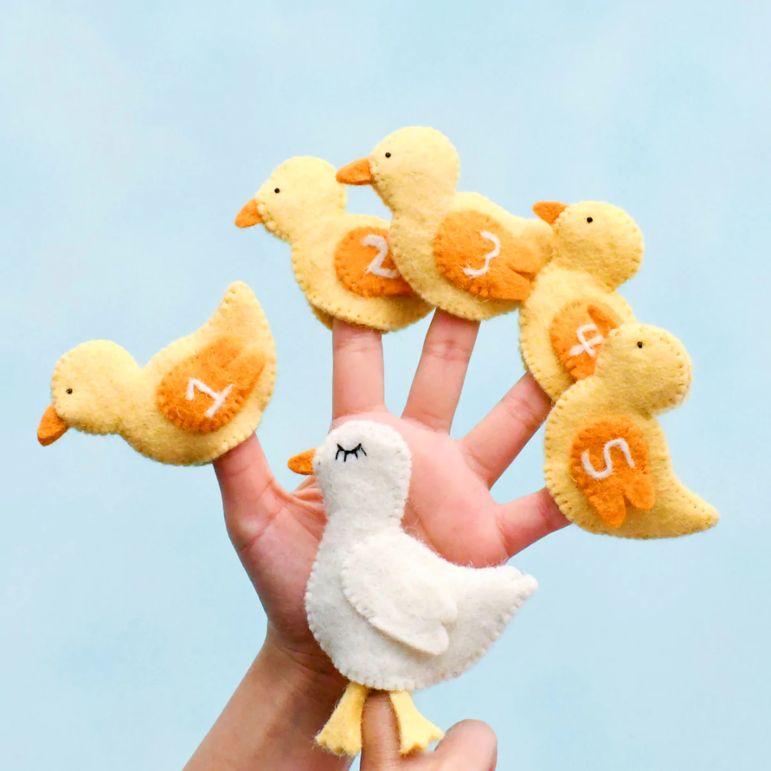Felt Finger Puppet Set - Five Little Ducks