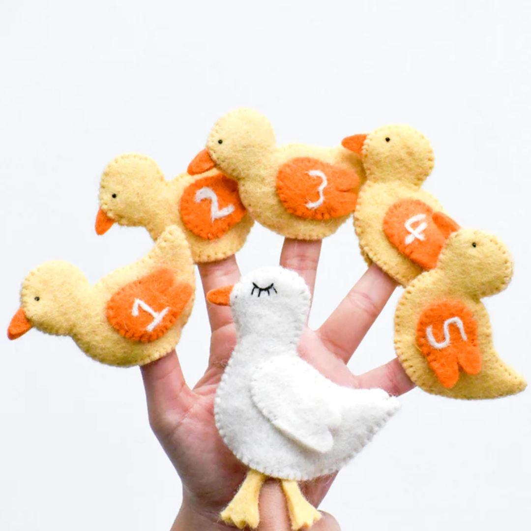 Felt Finger Puppet Set - Five Little Ducks
