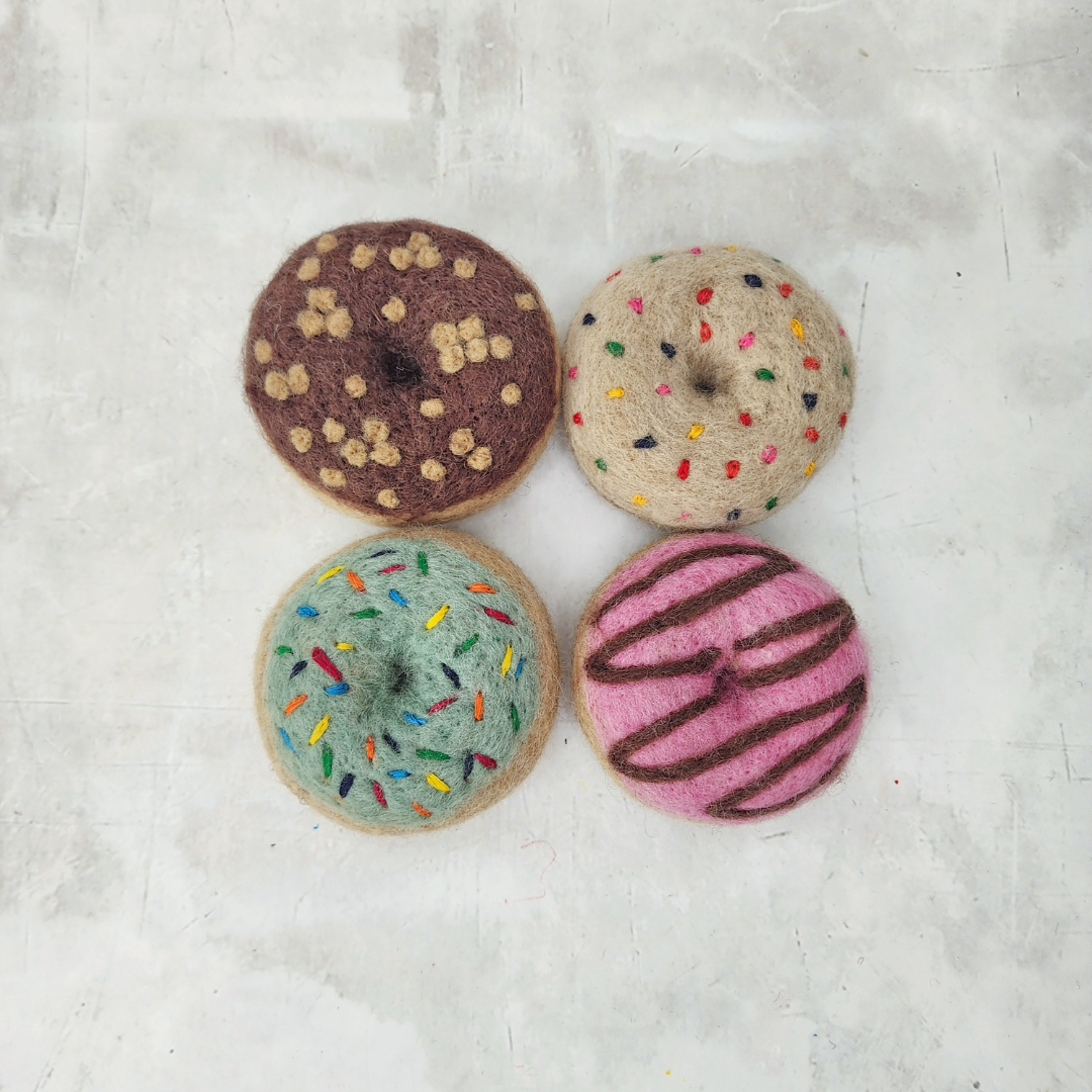 Felt Doughnuts - Iced (Set of 4)