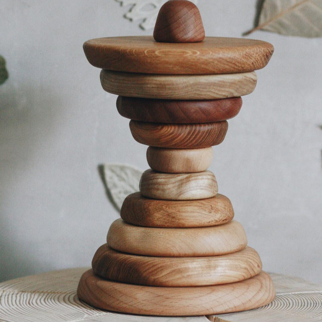 Organic Wooden Stacking Tower
