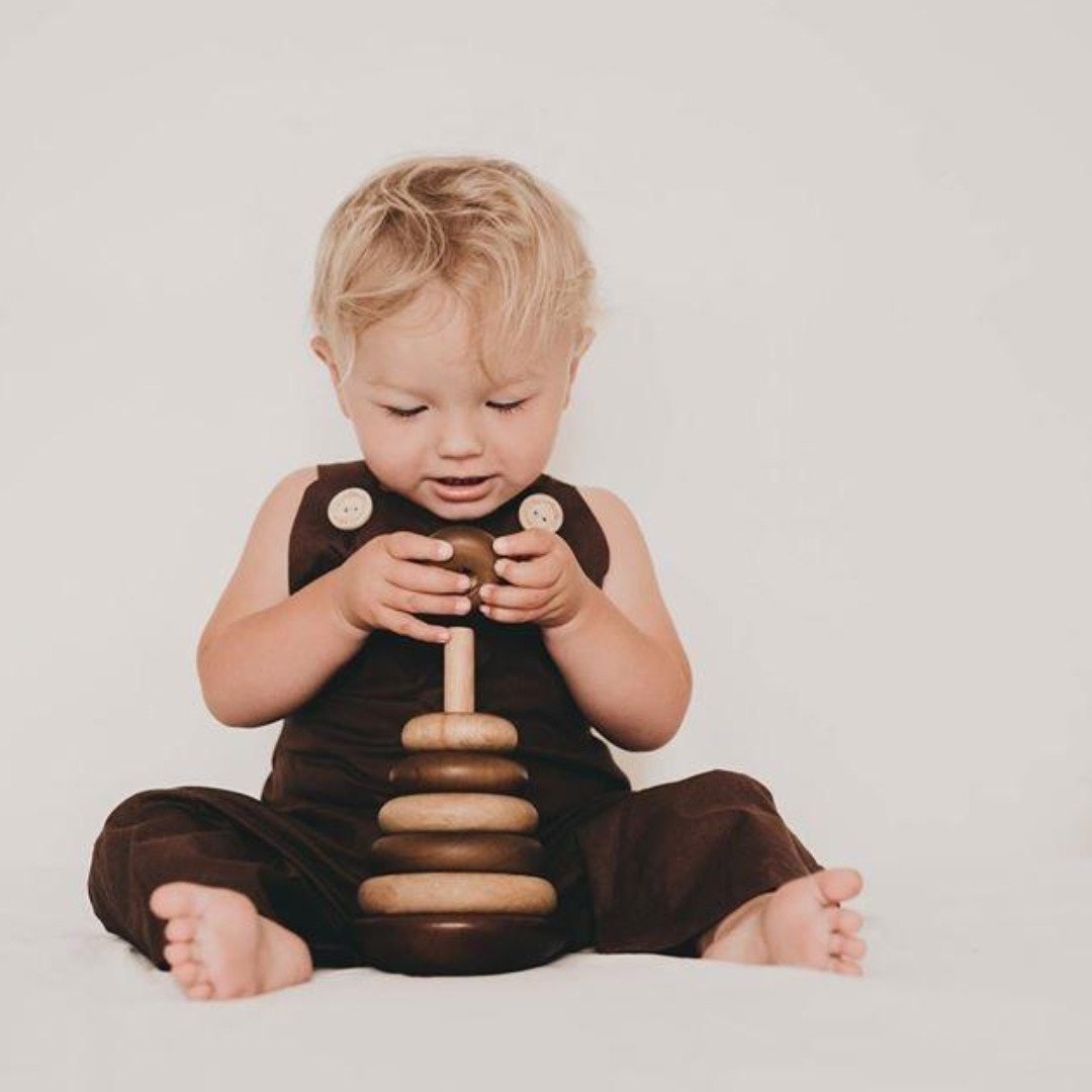 Bouncing Stacking Rings - Natural