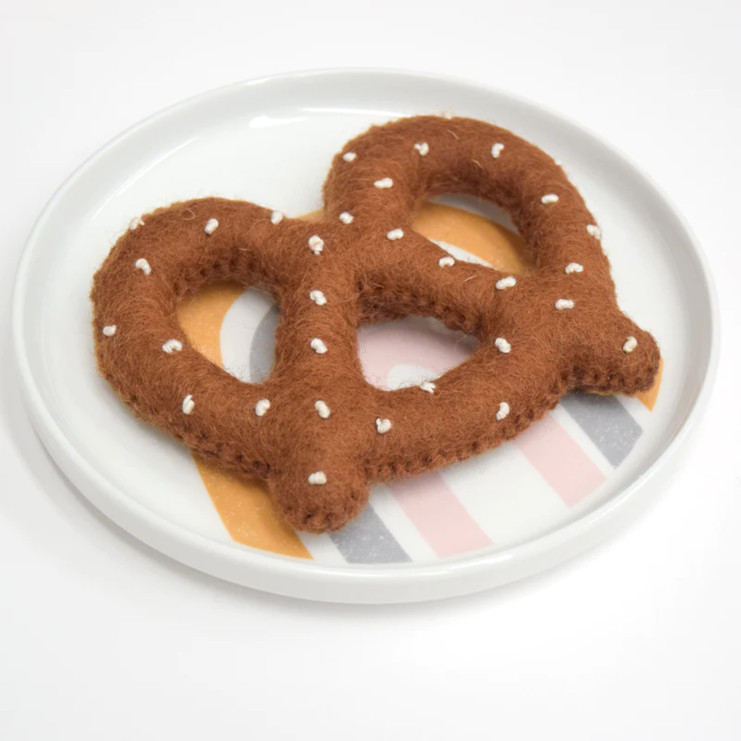 Felt Pretzel Catnip Toy (for your feline furbaby)