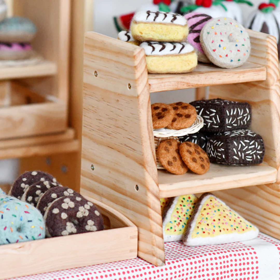 Felt Biscuits - Chocolate Chip Cookies (Set of 3)