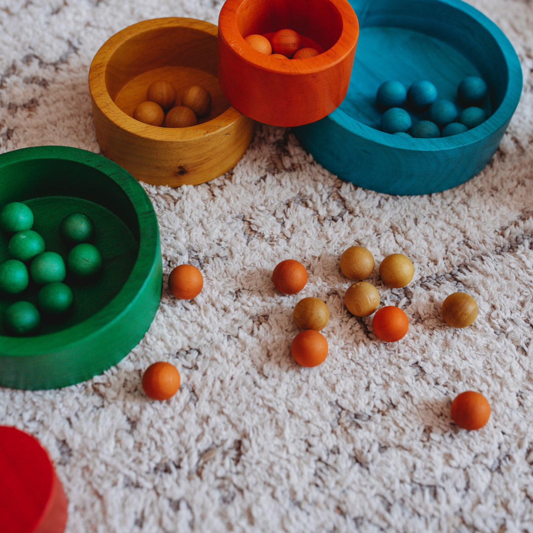 Nesting and Stacking Bowls - Rainbow