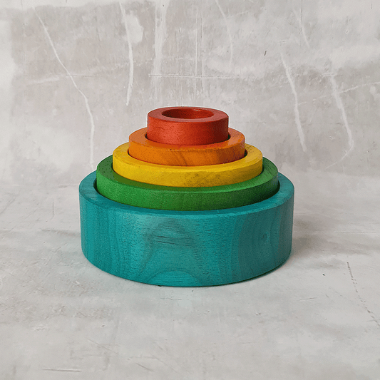 Nesting and Stacking Bowls - Rainbow