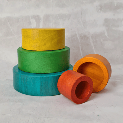 Nesting and Stacking Bowls - Rainbow