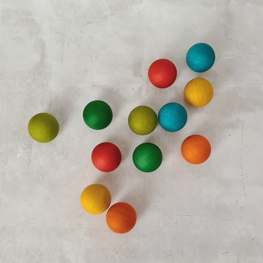 Wooden Coloured Balls 35mm