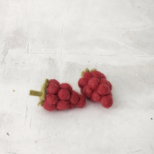 Felt Fruit - Raspberries (Set of 2)