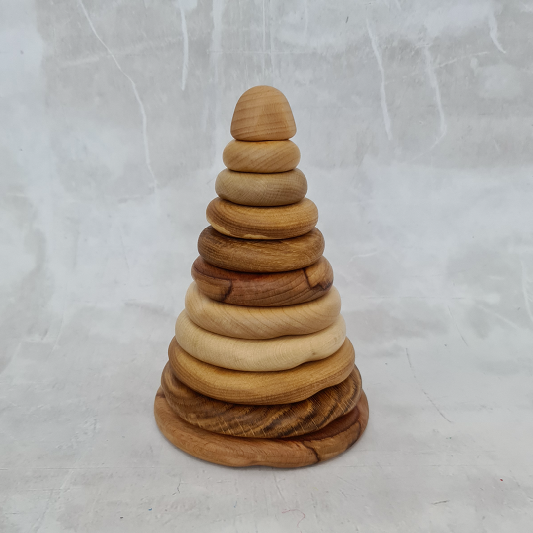Organic Wooden Stacking Tower