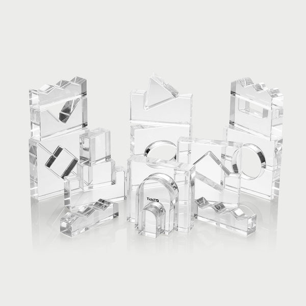Tickit Education Crystal Block Set - Clear